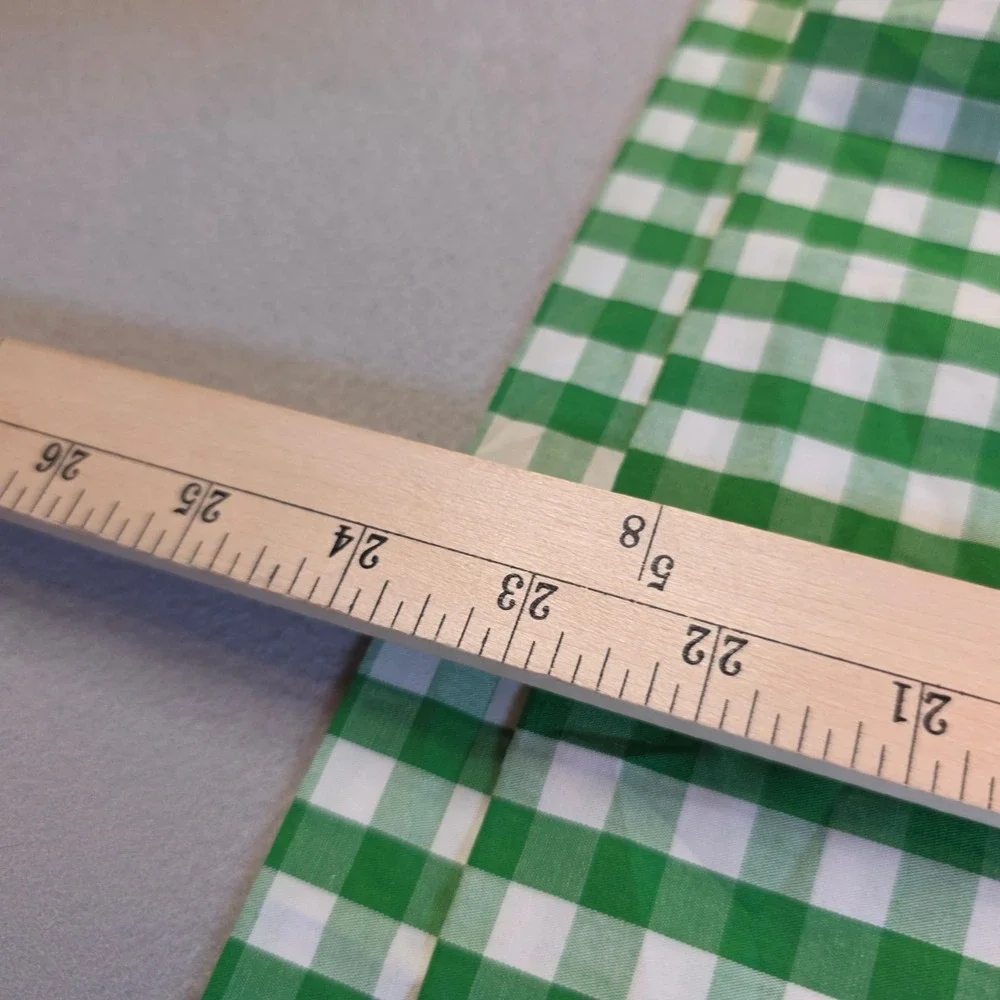 Delaney Girls Green White Gingham Check Long Sleeve Dress Peter Pan Collar 4T